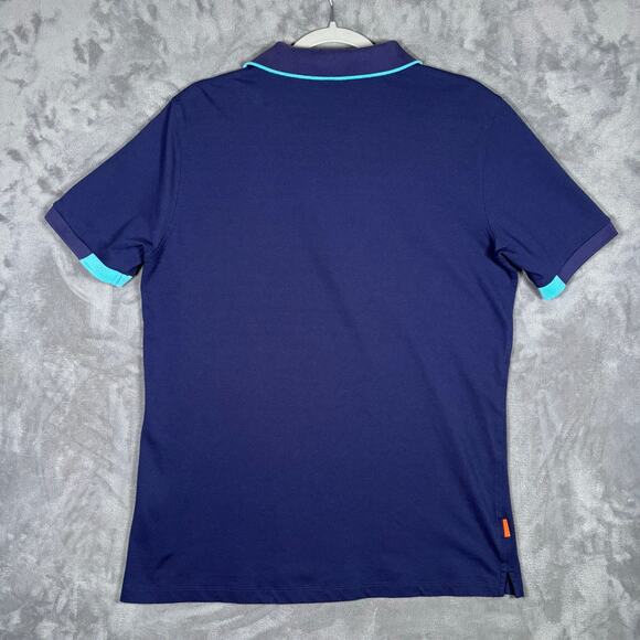 KJUS Navy Blue Stoke CL Polo Pique SS Shirt Men’s Size 52/L - Picture 3 of 6